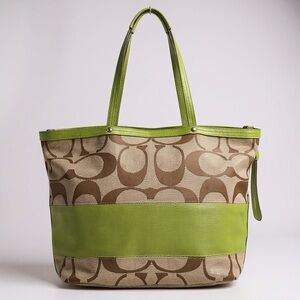 Coach Signature Jacquard Tote, Medium
